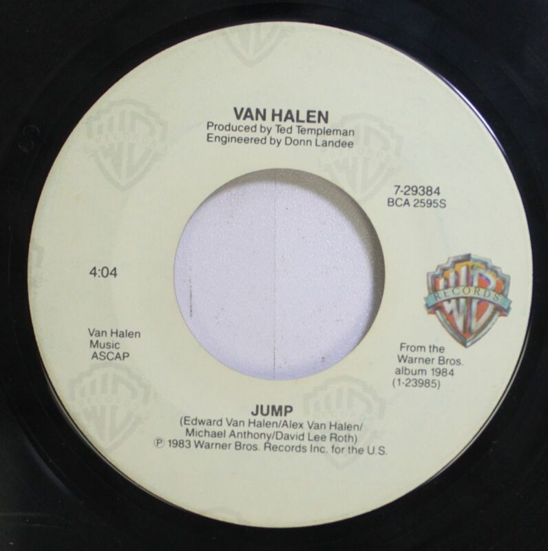 Rock 45 Van Halen - Jump / House Of Pain On Warner Bros.