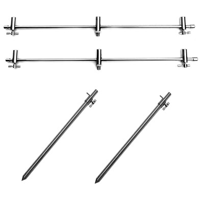 Complete Stainless Steel Adjustable 3 Rod Buzz Bar  setup