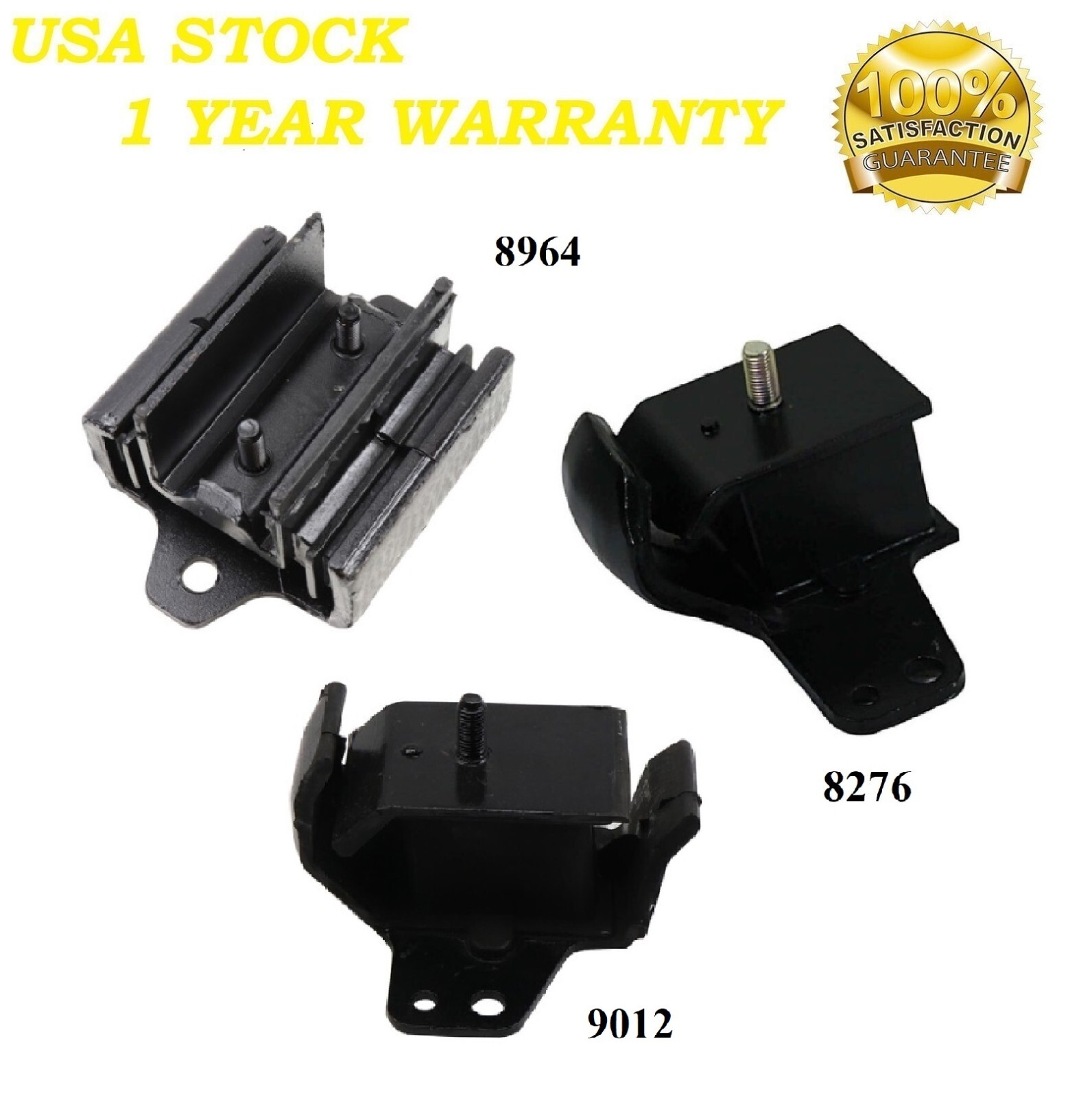 3PCS MOTOR & TRANS MOUNT FIT 1998-2004 Nissan Frontier 2.4L