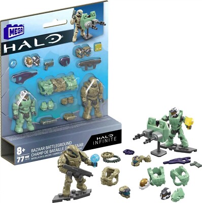 Mega Halo Infinite Bazaar Battleground Brand New Micro Action Figures 77 pieces