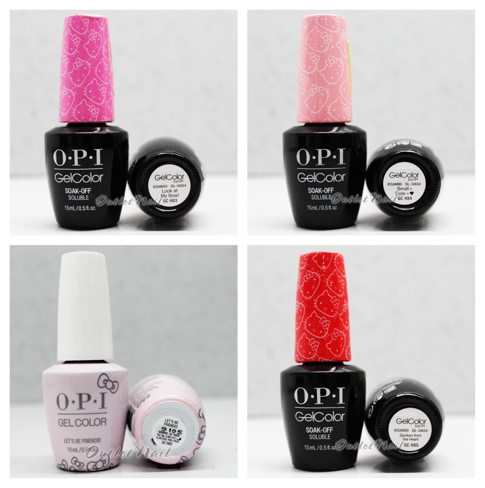 OPI Soak-Off GelColor HELLO KITTY 2016 Limited Collection