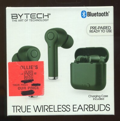NEW SEALED - BYTECH TRUE WIRELESS EARBUDS EARPHONES PODS w/CHARGING CASE !!