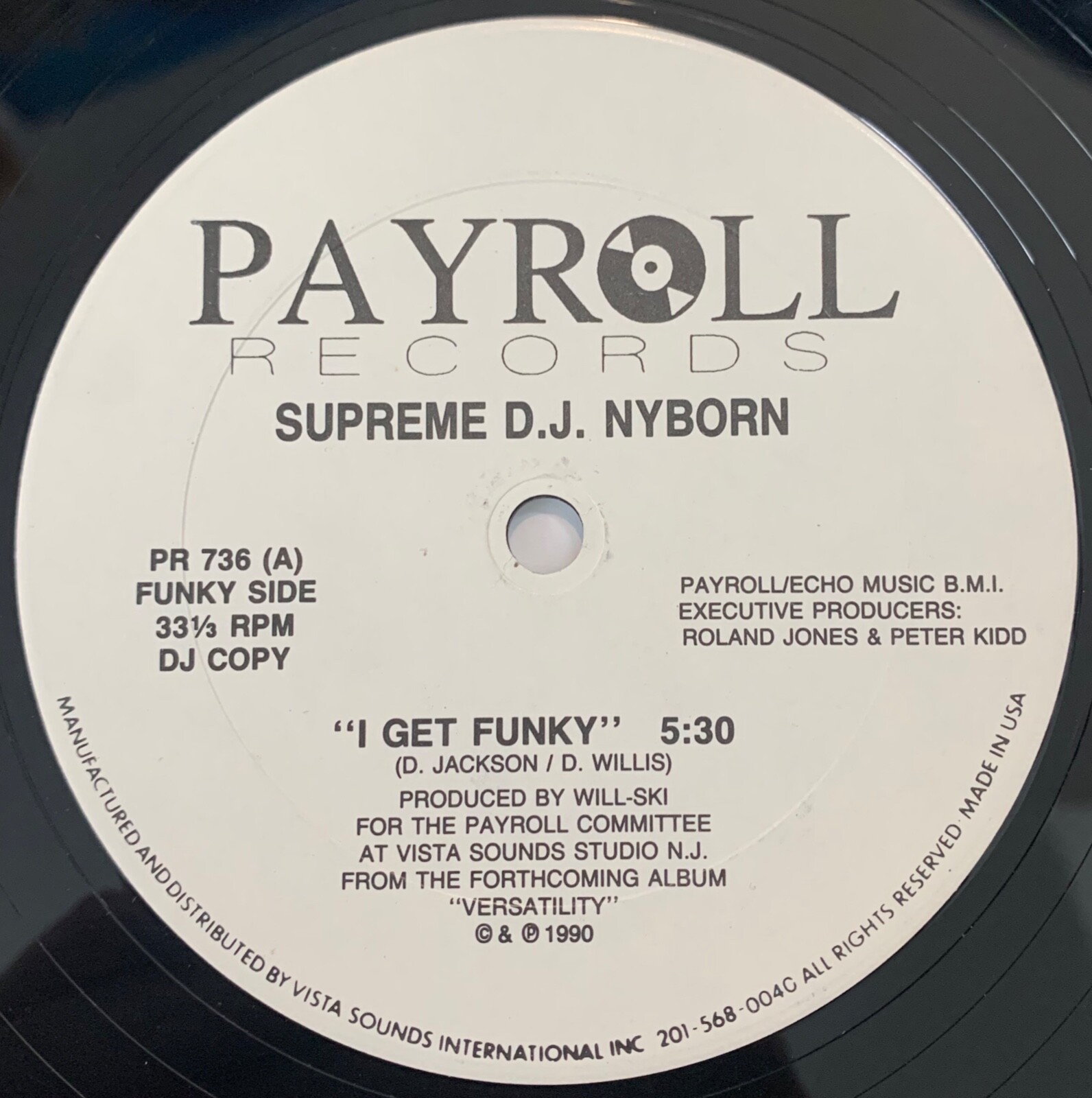 Supreme D.J. Nyborn - I Get Funky レアミドル SUPREME D.J. NYBORN I Get Funky / It Gets No Smoother 12