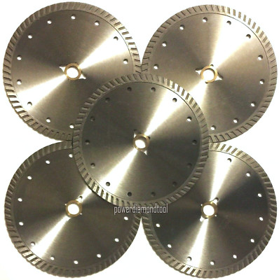 7'' 5 (Pcs) Concrete Granite Brick Block Asphalt Diamond Saw Blade 5/8-DM-Best