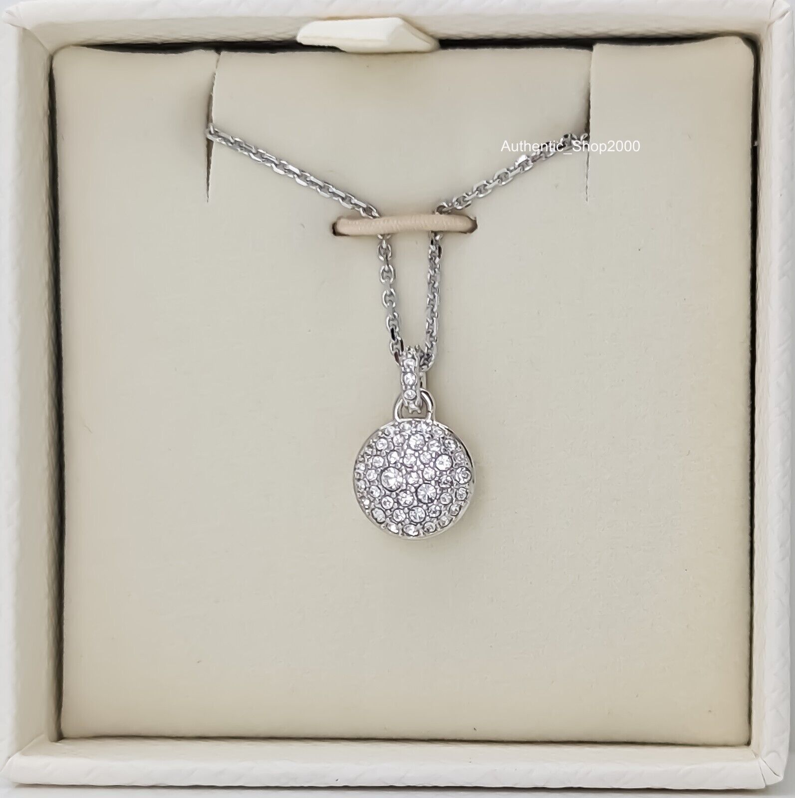 New SWAROVSKI Rhodium Plated Pave Crystals Meteora Pendant New SWAROVSKI Rhodium Plated Pave Crystals Meteora Pendant