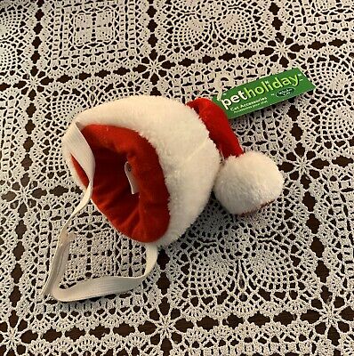 Brand New Pet Holiday Cat XS Dog Santa Claus Hat New With Tags...