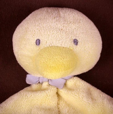 Carter's Precious Firsts * DUCK lovey security blanket RATTLE Plush doll 2011