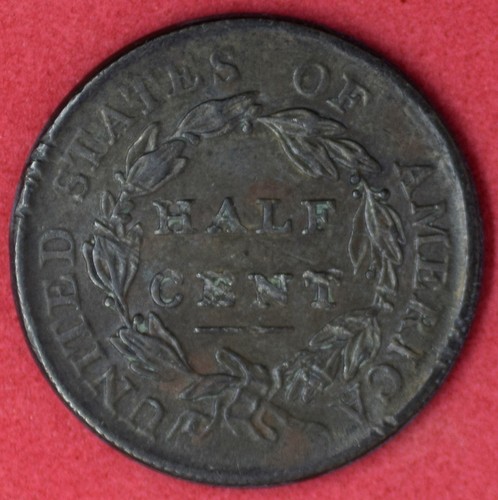1809 Half Cent Almost Uncirculated