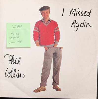 Phil Collins I Missed Again Vinyl Record 12" VG/VG VS402-12 1981