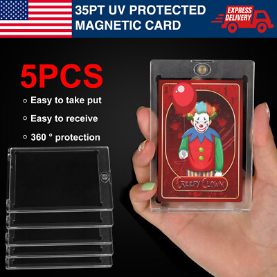 1-30 pcs Magnetic Card Holder for Trading Cards Protector Case Hard Baseball