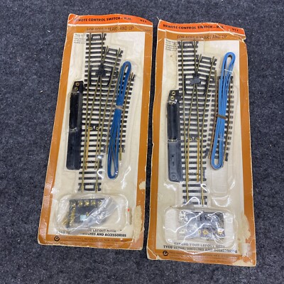 (2) Vintage TYCO Remote Control Switch Right Hand R.H. #911 NOS (HO062224-06)