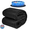 YVVZHOU PANN 300G/M² Thicker Round Pool Pads for Above Ground Pool, Under Pool Pad Round, Above Ground Pool Liners Round with Metal Grommets, Under Pool Mats to Prevent Punctures Pool Tarp