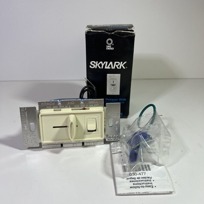 Lutron S-600P-IV Skylark 600-watt Single Pole SP Slide Dimmer Decora Ivory 600W