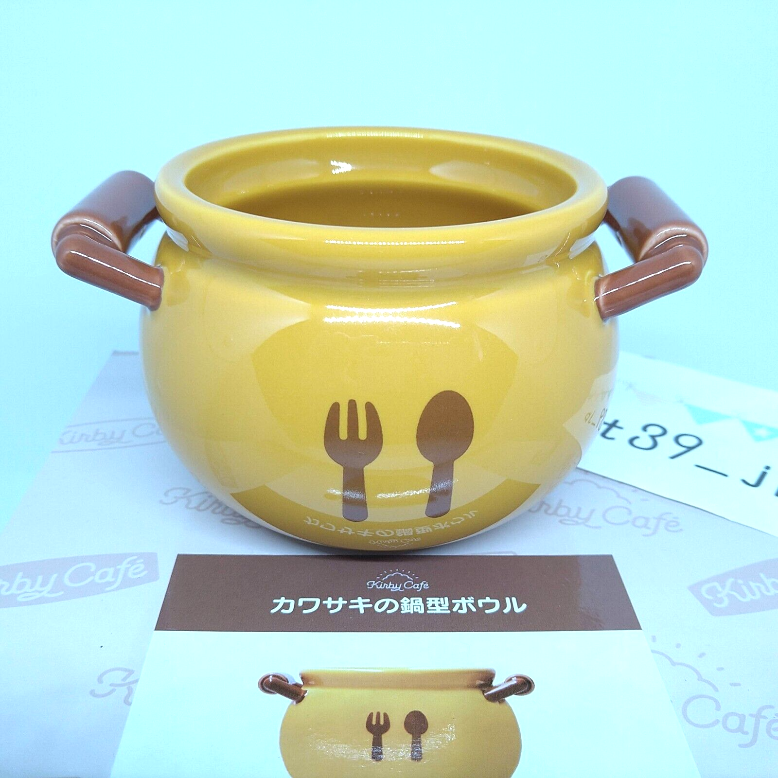 Kirby Cafe Limited Pot Shaped Soup Bowl Kawasaki Cook W120×H78×D98mm 320ml Japan Kirby Cafe Limited Pot Shaped Soup Bowl Kawasaki Cook W120×H78×D98mm 320ml Japan