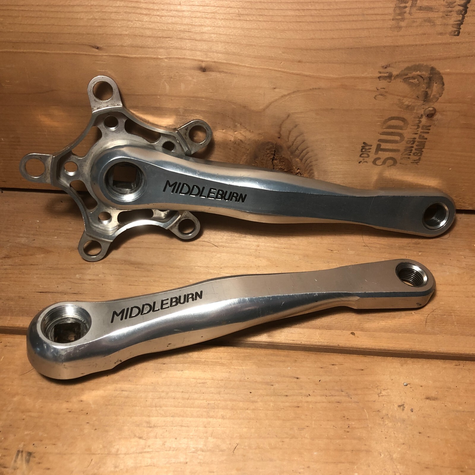 MIDDLEBURN クランクセット 175mm シルバー　old mtb MIDDLEBURN クランクセット 175mm シルバー old mtb - メルカリ