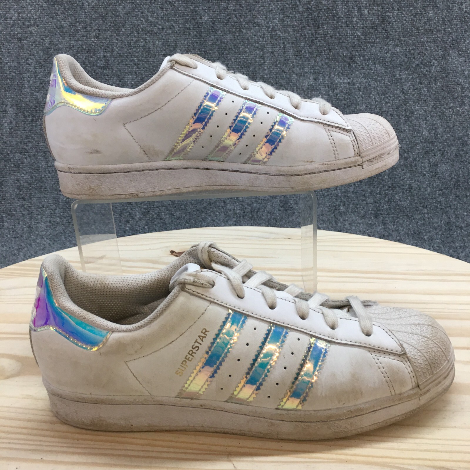 Adidas Shoes Womens 7 Superstar Sneakers White Round