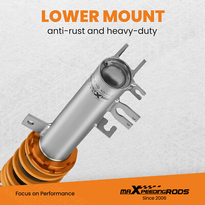 Maxpeedingrods Adjustable Coilovers Lowering Coils For FIAT 500 2008-2019