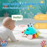 Baby Toys 12-18 Months, Musical Crawling Crab Baby Plush Toy, 50 Songs and Recording Feature, Dancing Bouncing Interactive Baby Sensory Toddler Toys 6-12 Months, Tummy Time Toys for 1 Year Old Gift