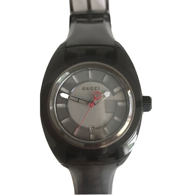 Gucci Sync XXL Men s Watch gray dial rubber strap YA137111 eBay