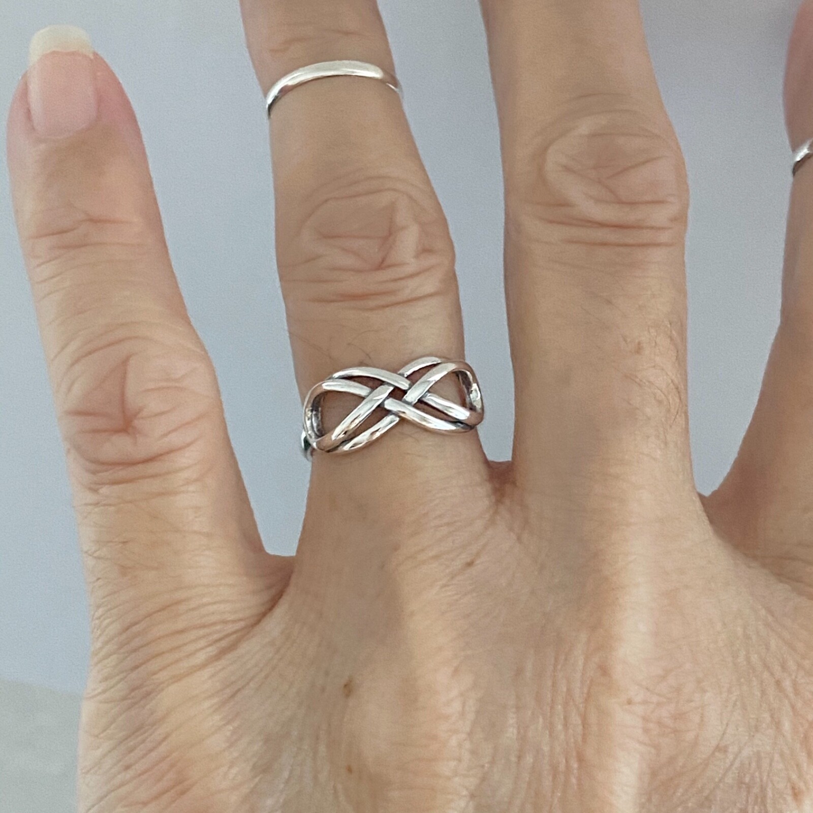 【SCENERITY】Infinity silver ring Silver Infinity Ring | eBay