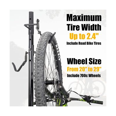 CyclingDeal 2-4 Bike Bicycle Vertical Hanger Parking Rack Gravity Floor Stora...
