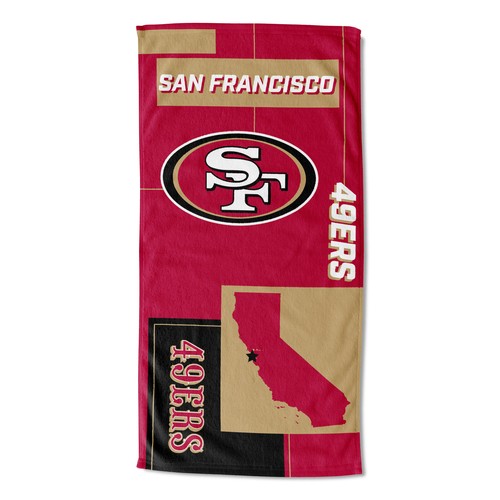 Пляжное полотенце Northwest NFL San Francisco 49ers State Line