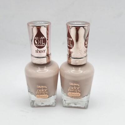 2X Sally Hansen Color Therapy Sheer Nail Color #539 Bare Kiss -COMBINED SHIPPING
