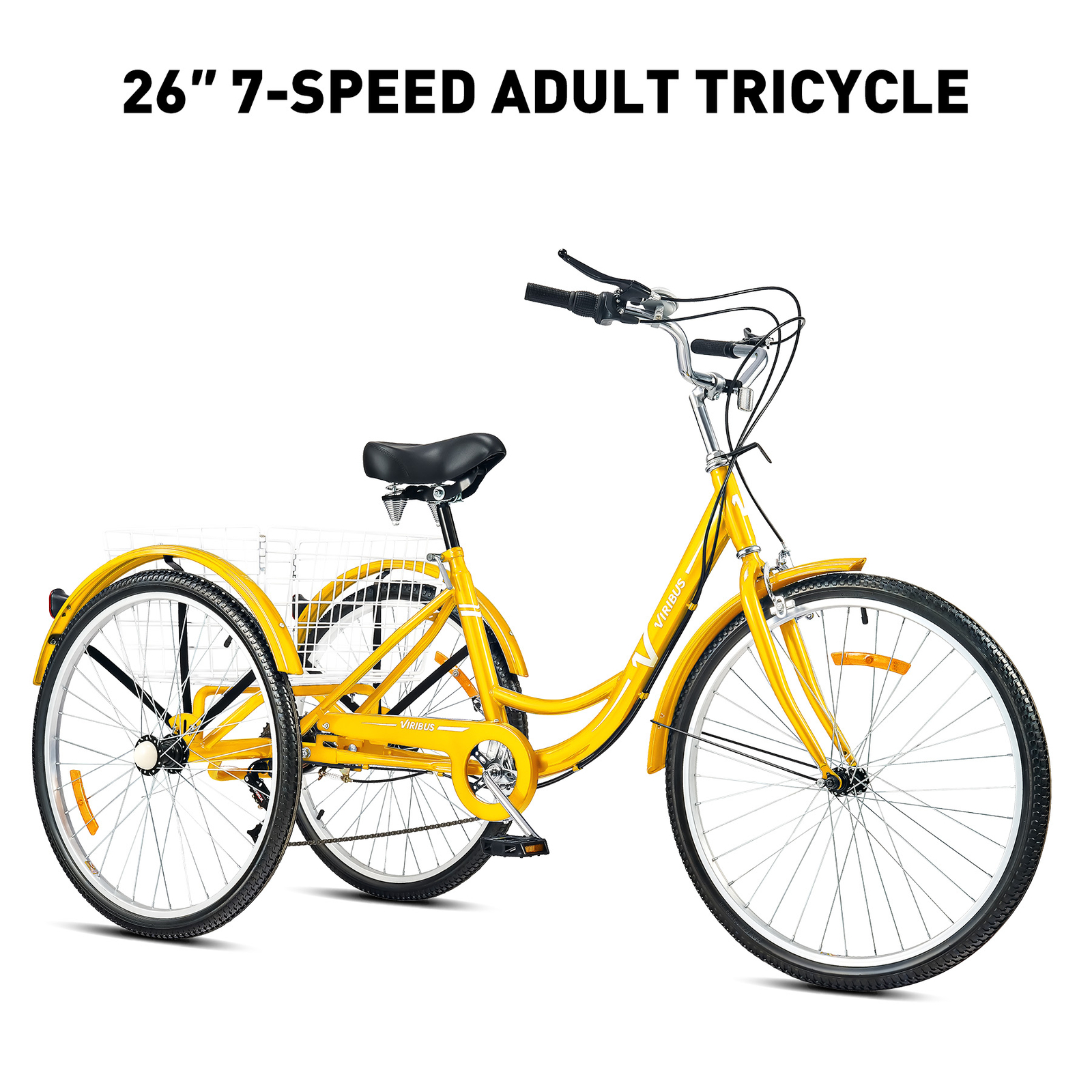 Viribus Adult Tricycle 1 Speed, 3 Wheel Bikes
