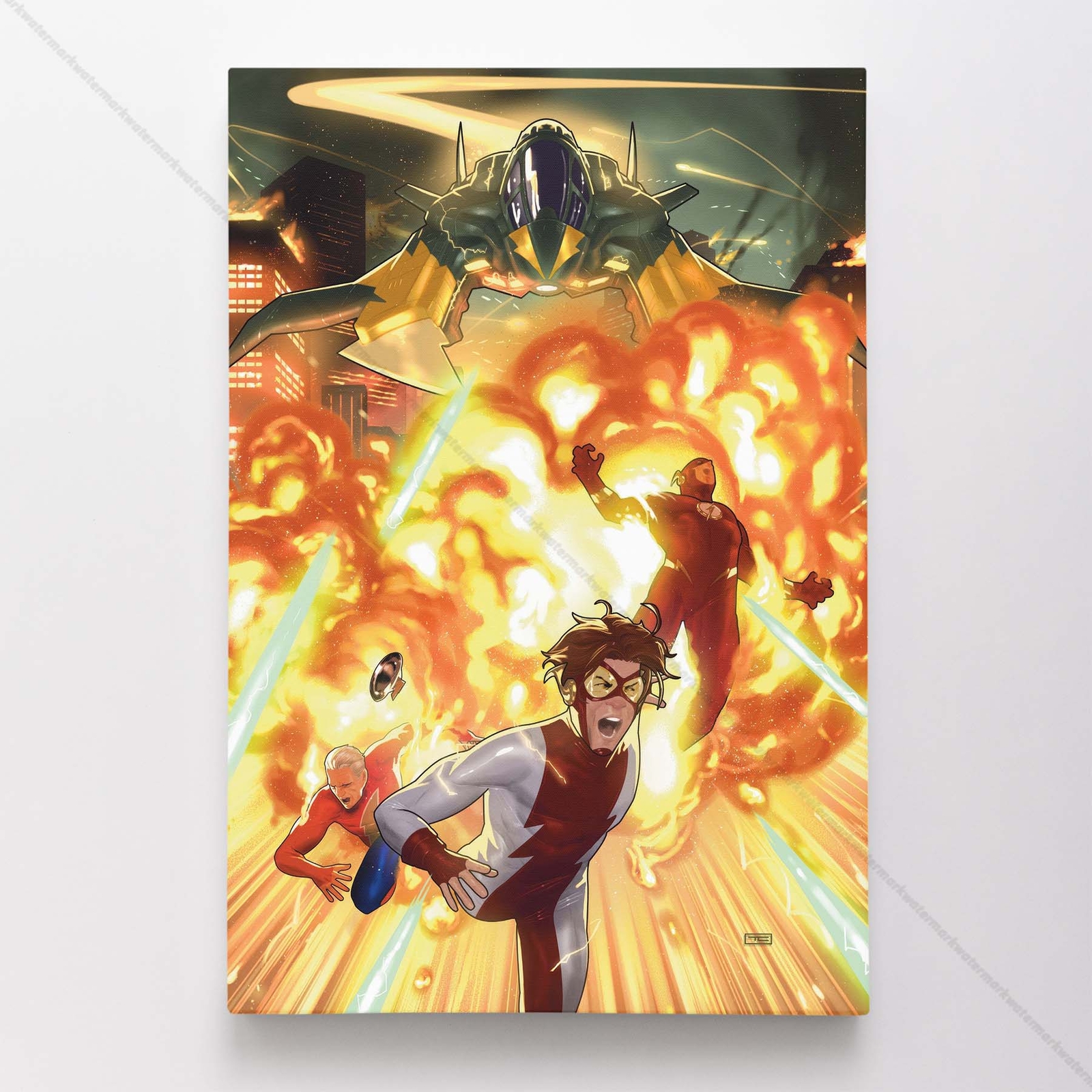 The Flash Poster Canvas DC Justice League Comic Book Cover Art Print #1997
