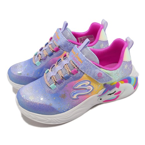 Skechers S Lights-Unicorn Dreams Синий Мульти Детский Дошкольный Повседневный 302311-LBLMT