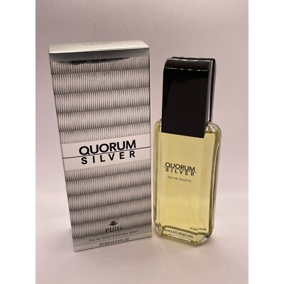 QUORUM SILVER by Antonio Puig 3.4 oz EDT Cologne for Men ~ New With Box