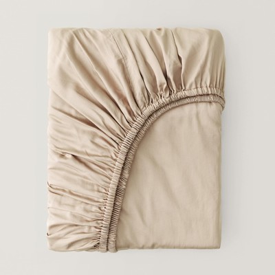 Double Stitch by Bedsure Cotton Tencel Fitted Sheet - Good Housekeeping Award...