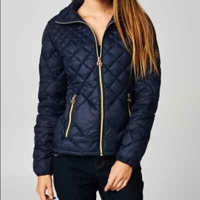 MICHAEL Michael Kors navy lightweight quilted down jacket