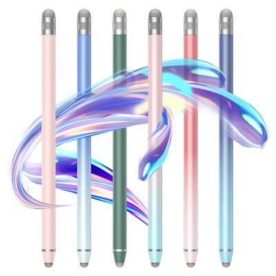 Stylus Pens for Touch Screens, 6 Pack High Sensitivity Fiber Tip Stylus Pens