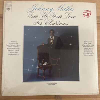 Give Me Your Love for Christmas by Johnny Mathis Vinyl Lp SEALED
