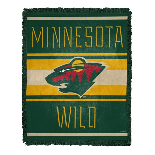 Тканое жаккардовое одеяло Northwest NHL Minnesota Wild Nose Tackle