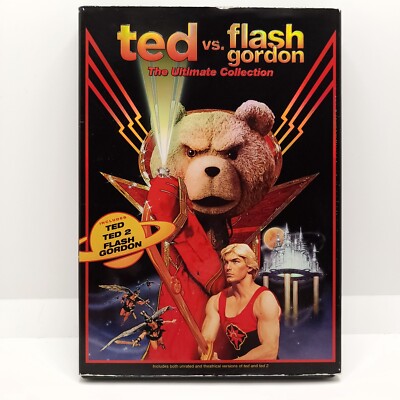 TED vs. FLASH GORDON The Ultimate Collection DVD 2016 3-Disc Set