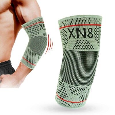 XN8 Elbow Brace Support Compression Sport Sleeve Tennis Golfer Arthritis Gym UK