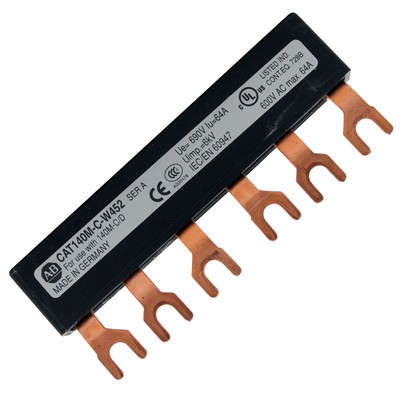 ALLEN BRADLEY 140M-C-W452 COMMONING LINK 3-PHASE, SERIES-A, 600V, 64A
