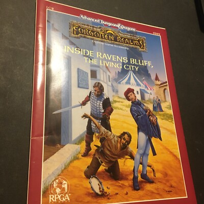 LC2 INSIDE RAVENS BLUFF THE LIVING CITY  AD&D NM Unused Forgotten Realms