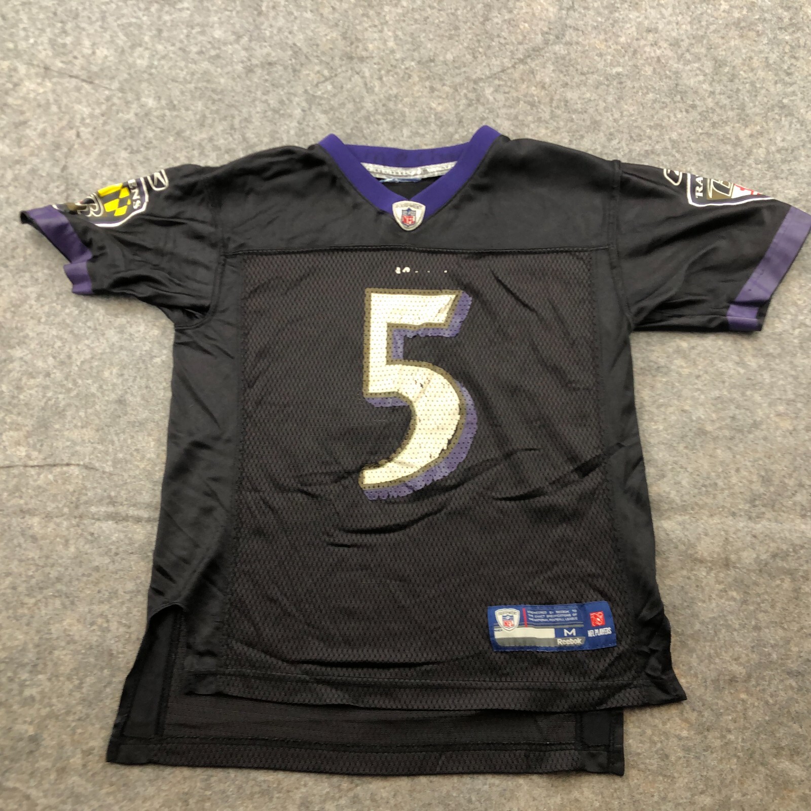NFL リーボック　ボルチモア・レイブンズ　ゲームシャツ5 FLACCO NFL リーボック ボルチモア・レイブンズ ゲームシャツ5 FLACCO