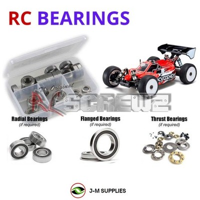 RCScrewZ Rubber Shielded Bearings kyo181r for Kyosho MP9e Evo 1/8 (34105B) | SET