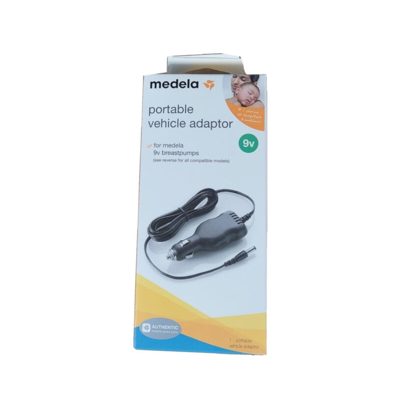 Medela Portable Breast Pump Vehicle Adapter 67174 for Powering 9v Use In Car
