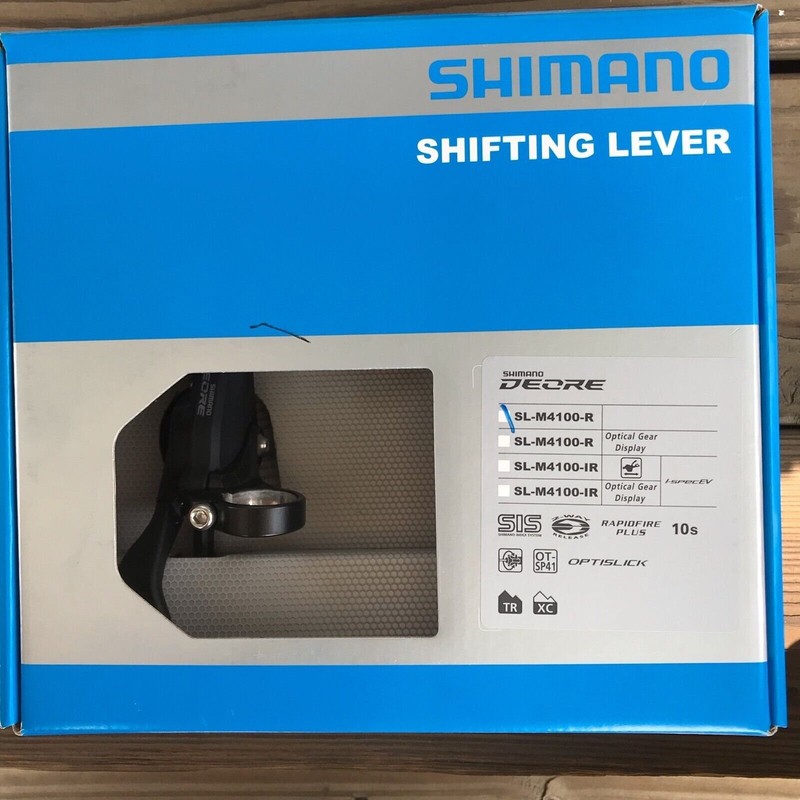 Shimano Deore SL-M4100-R Right Shift Lever - 10-Speed, RapidFire Plus, NEW INBOX