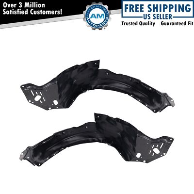 Front Inner Fender Liner Set For 2009-2014 Acura TSX AC1248124 AC1249124