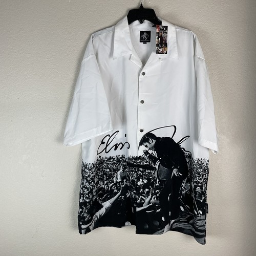 Elvis Presley DragonFly Vintage Button Up Shirt Size XXL | eBay