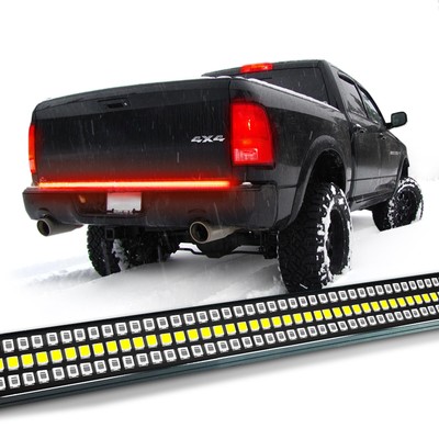 OPT7 60'' Tailgate 1200 LED Bar Sequential Turn Signal Brake Light for RAM Red