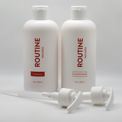 Routine Wellness COCONUT & VANILLA 14oz Shampoo & Conditioner PUMP INCLUDED