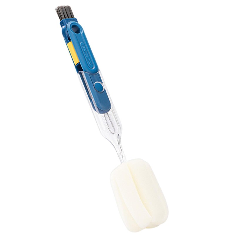 Kitchen Handle Soft Sponge Brush Bottle Cup Glass Washing Cleaning Cleaner Tool