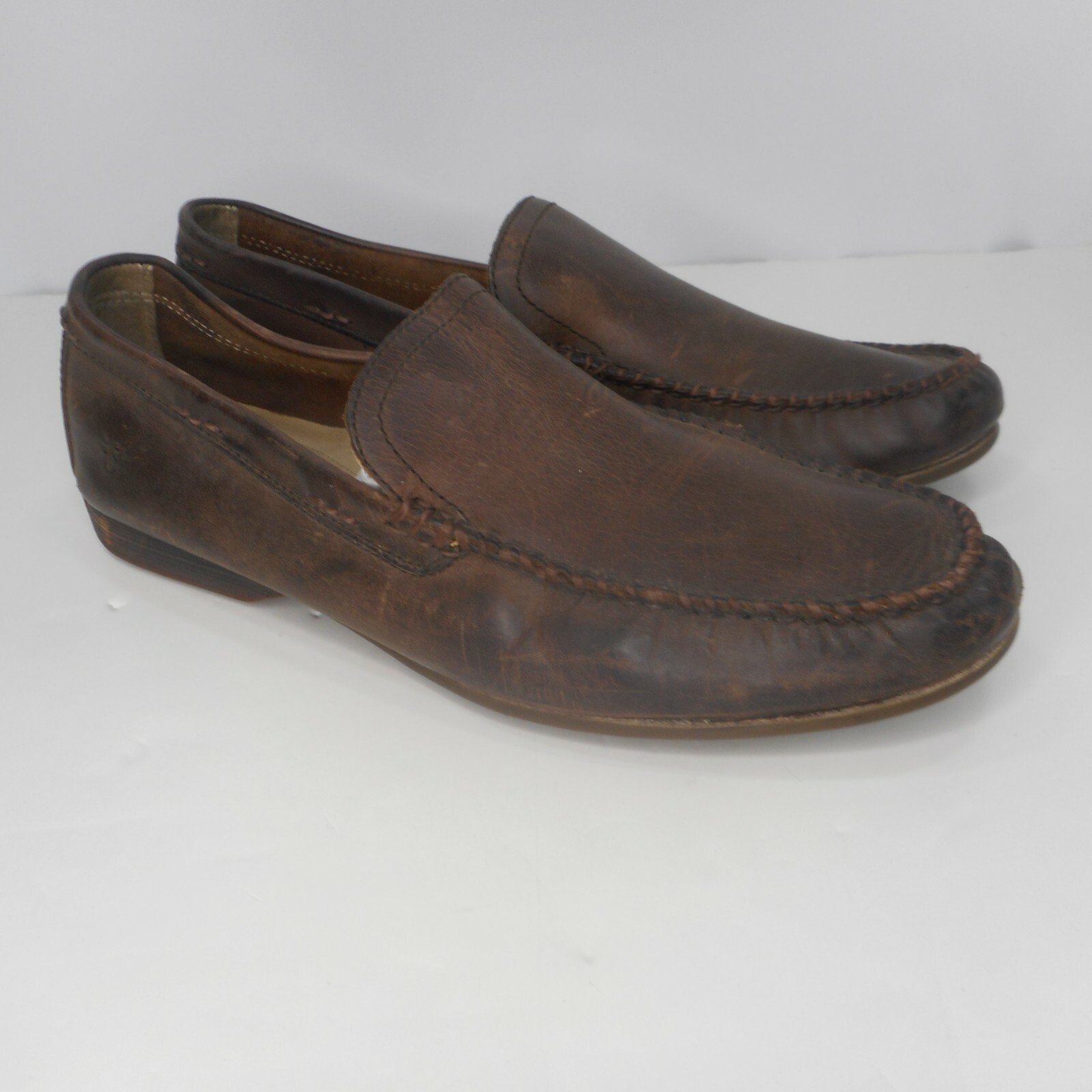 Frye Men’s Casual Loafer Size 9.5 M Brown Leather Comfort Relaxed Going Out Amazon.com | Frye Men main image 4